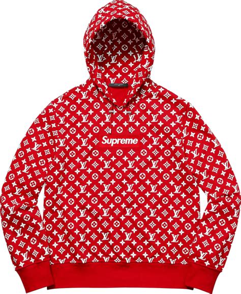 red louis vuitton supreme top|supreme x louis vuitton hoodie.